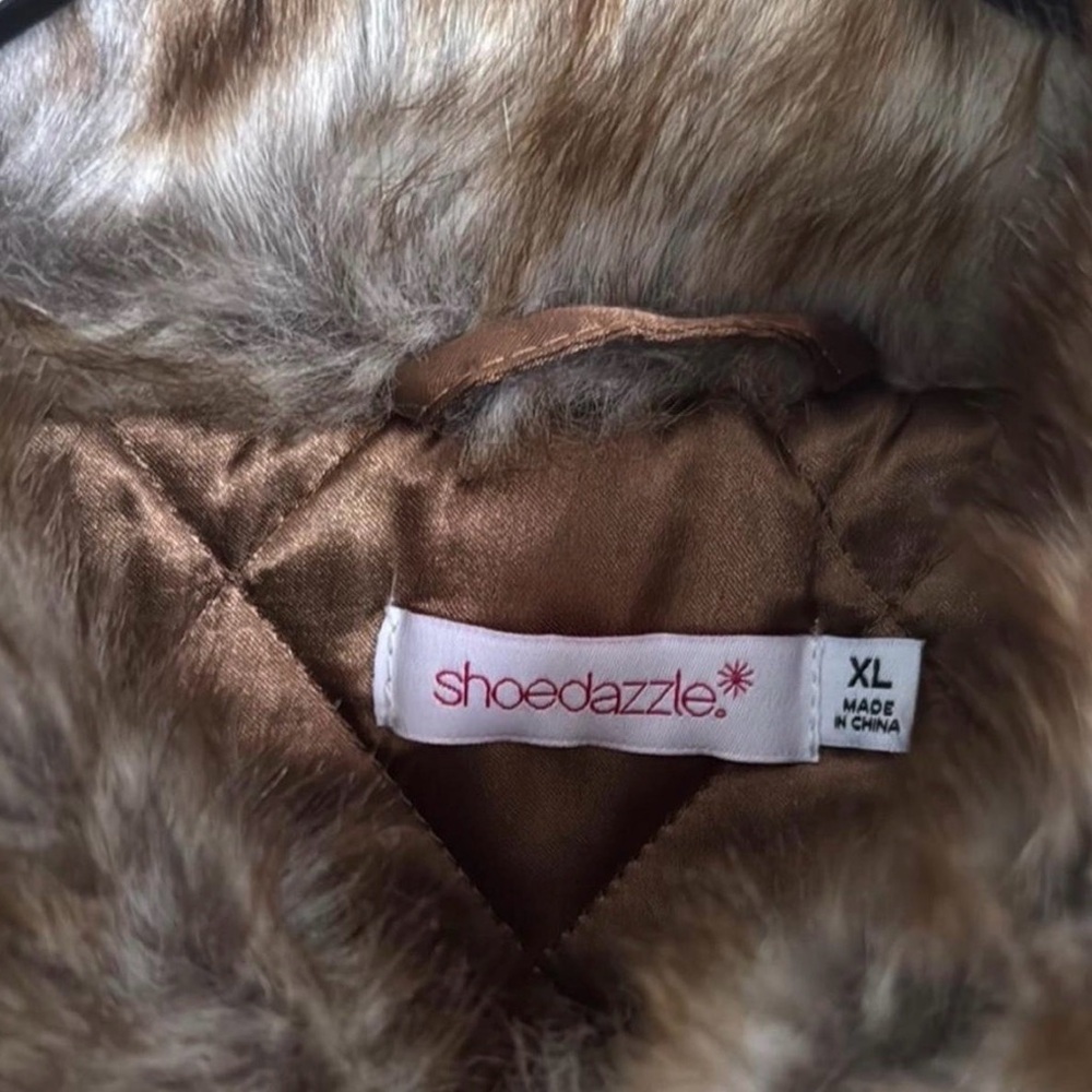 Faux Fur Brown Teddy Jacket - Picture 2 of 4